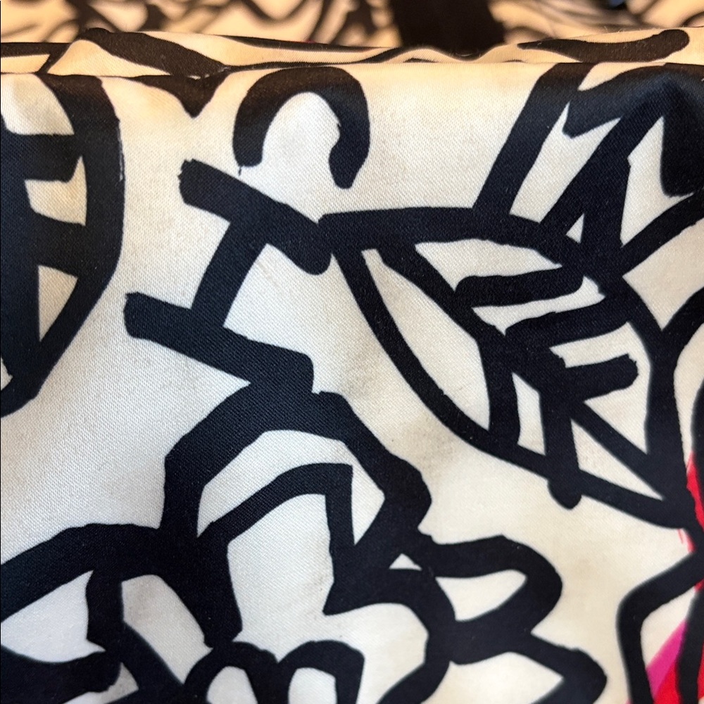 Rare Coach Glam Floral Tote Bag Black/White/Pink 💕🌺 - Picture 14 of 17